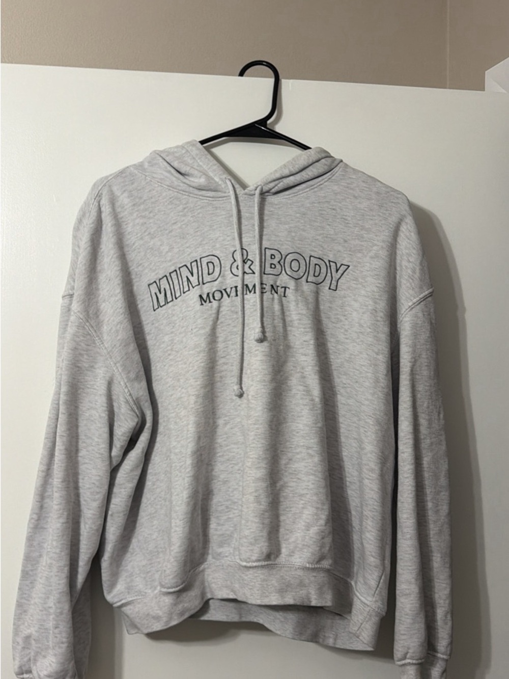Mind & Body Movement Gray Hoodie Sweatshirt - Unbranded